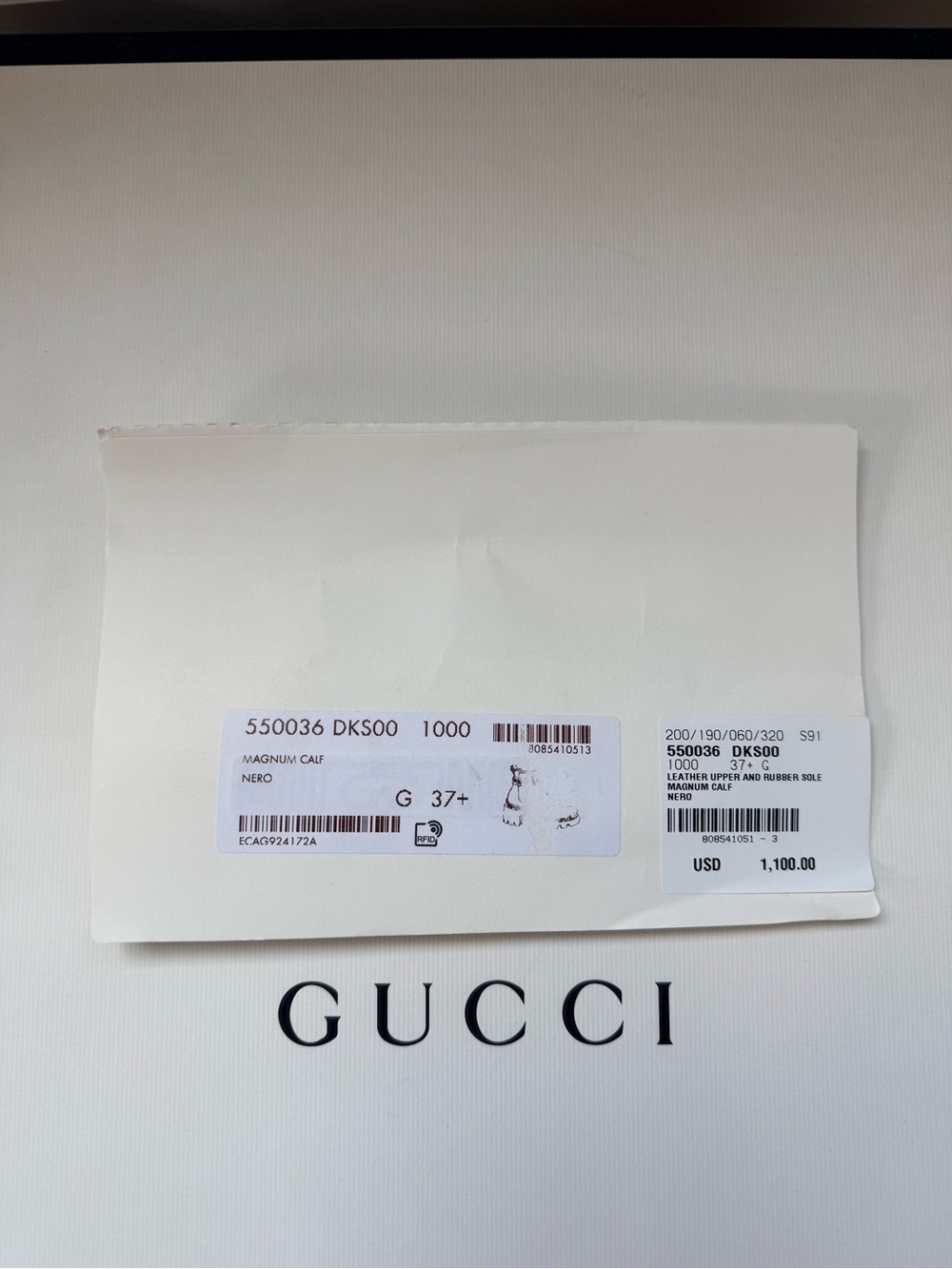 Gucci Black Leather Crystal-Embellished Lug Sole Chelsea Boots - Picture 5 of 5